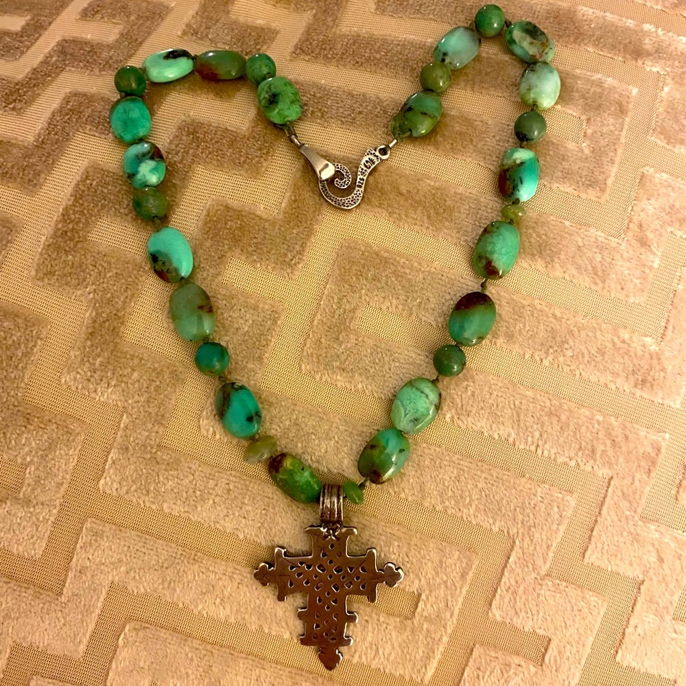 Lee Brevard Vintage Rare and Beautiful Carico Lake Turquoise necklace.❤️❤️❤️